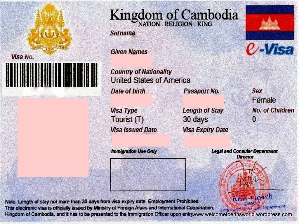 CAMBODIA VISA & BORDER CROSSING