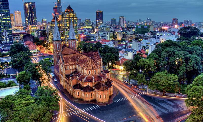 Saigon Notre Dame Cathedral in Ho Chi Minh